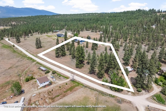 2813 Pine Lakes Ct, Stevensville, MT 59870 - aerial view of property's location featuring property parcel outlined