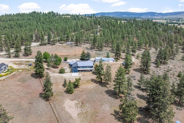 2813 Pine Lakes Ct, Stevensville, MT 59870 - overview of rural landscape featuring a mountainous background