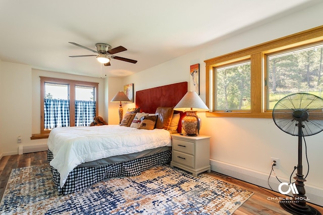 2623 Gold Rush Ave, Helena, MT 59601 - bedroom featuring wood finished floors and a ceiling fan