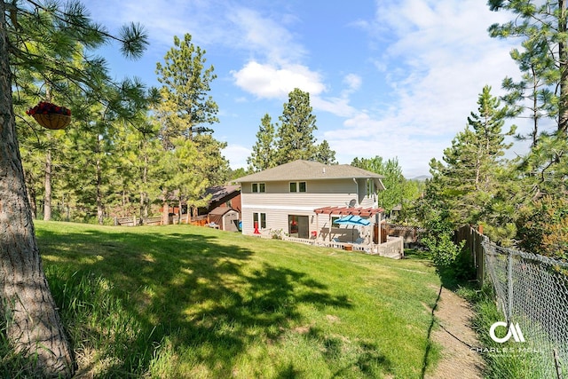 2623 Gold Rush Ave, Helena, MT 59601 - rear view of house with a fenced backyard