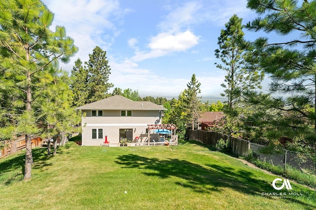 2623 Gold Rush Ave, Helena, MT 59601 - back of property with a fenced backyard