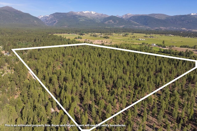 452 Blair Ln, Victor, MT 59875 - view of mountain backdrop with a forest