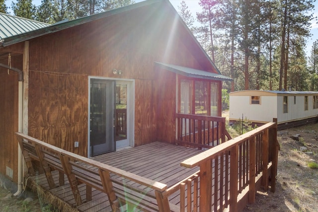 452 Blair Ln, Victor, MT 59875 - view of wooden terrace