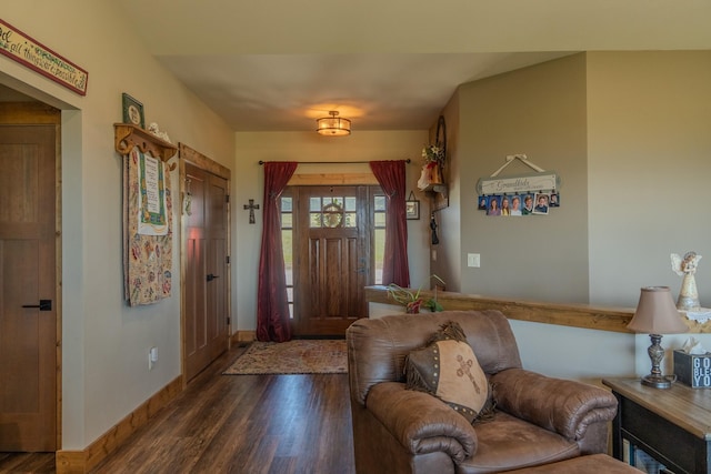 51 Whitehorse Rd, Townsend, MT 59644 - entryway with dark wood-style flooring and baseboards