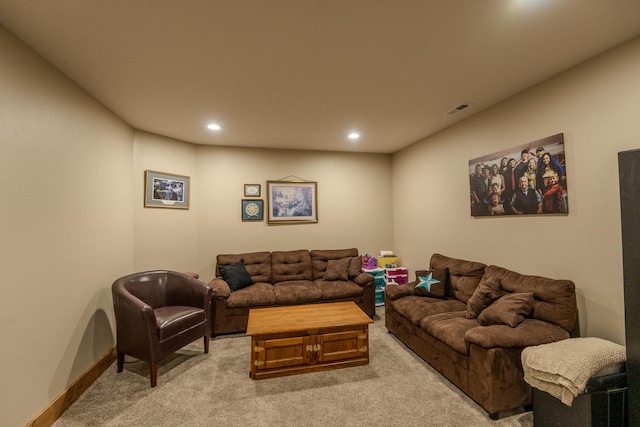 51 Whitehorse Rd, Townsend, MT 59644 - living area featuring light carpet and recessed lighting