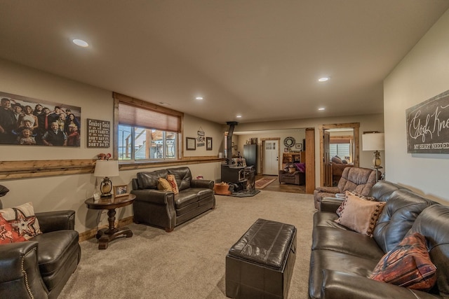 51 Whitehorse Rd, Townsend, MT 59644 - living area with recessed lighting and carpet floors