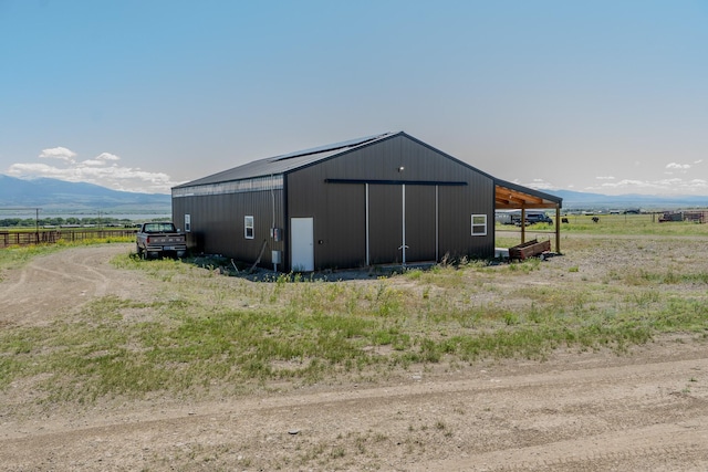 51 Whitehorse Rd, Townsend, MT 59644 - view of pole building with a mountain view and a view of rural / pastoral area