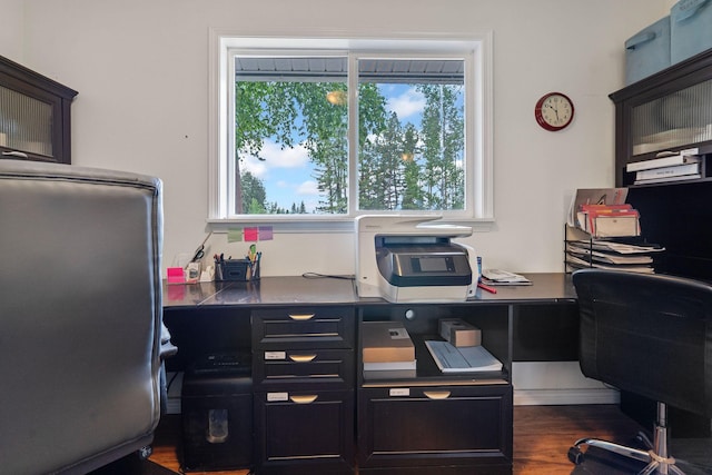 791 Springwood Ln, Kalispell, MT 59901 - office area with dark wood-style flooring