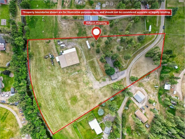 791 Springwood Ln, Kalispell, MT 59901 - map / location with property parcel outlined