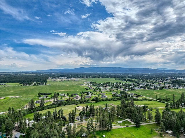 791 Springwood Ln, Kalispell, MT 59901 - aerial view of property and surrounding area featuring mountains and rural landscape