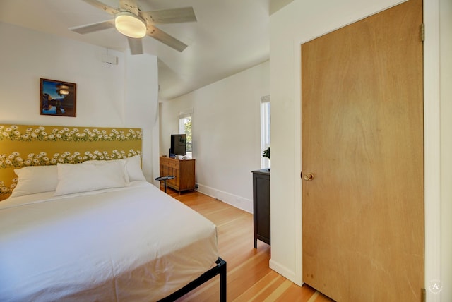 820 11th Ave, Helena, MT 59601 - bedroom with light wood finished floors and ceiling fan