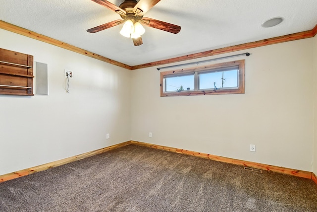 3121 6th Ave S, Great Falls, MT 59405 - spare room featuring carpet flooring, ceiling fan, and ornamental molding