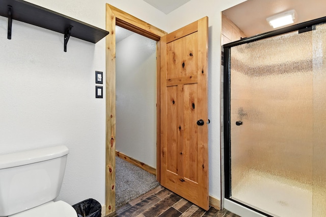 3121 6th Ave S, Great Falls, MT 59405 - full bathroom with wood finished floors and a shower stall