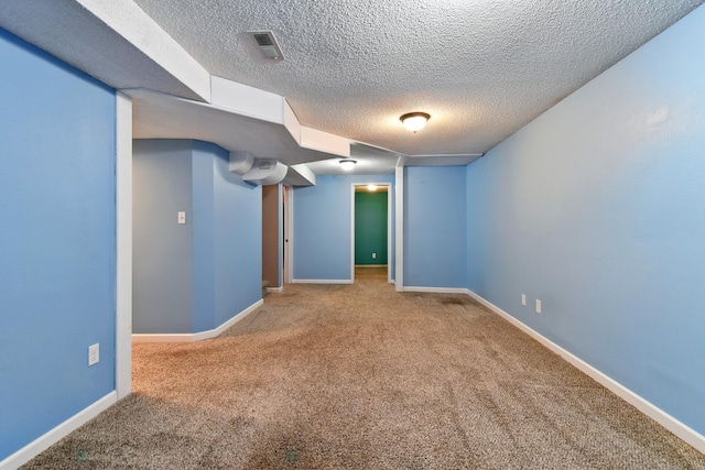 3121 6th Ave S, Great Falls, MT 59405 - finished basement featuring carpet flooring and a textured ceiling