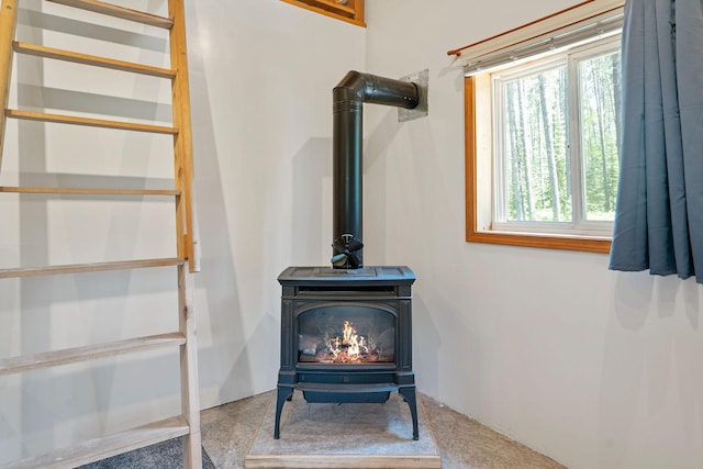 72 Giefer Creek Rd, Essex, MT 59916 - detailed view of a wood stove
