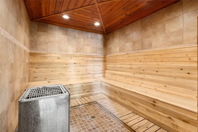 24 Alder Way Unit 3B, Whitefish, MT 59937 - relaxing sauna with recessed lighting and wood ceiling