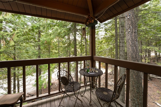 24 Alder Way Unit 3B, Whitefish, MT 59937 - view of wooden terrace