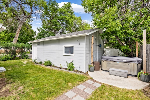 223 12th St N, Great Falls, MT 59401 - view of outdoor structure featuring a hot tub