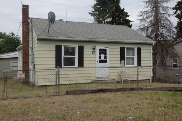17 Crane Ave, Stockett, MT 59480 - bungalow-style home featuring a chimney and roof with shingles