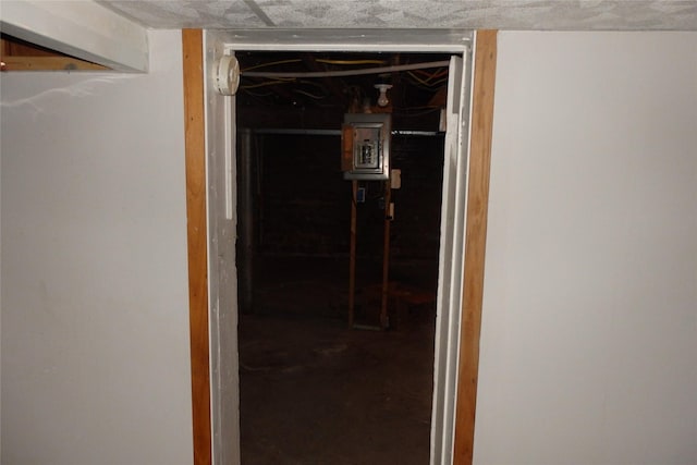 17 Crane Ave, Stockett, MT 59480 - hall featuring concrete floors and electric panel