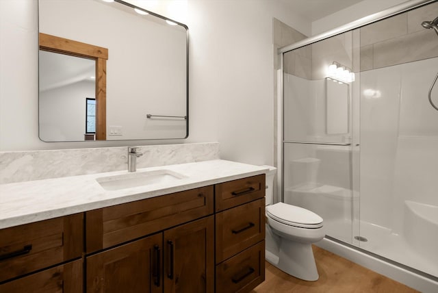 508 Dakota Ave, Whitefish, MT 59937 - bathroom featuring a stall shower and vanity