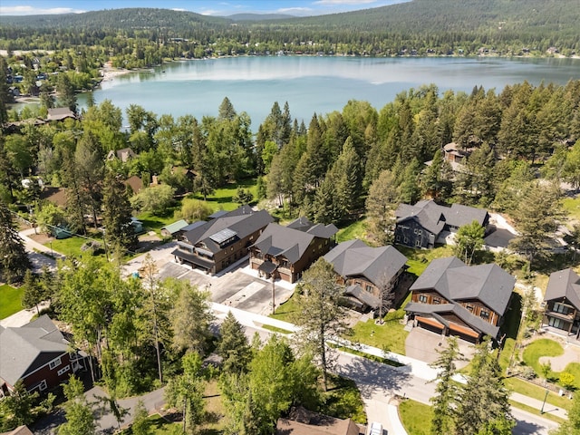 508 Dakota Ave, Whitefish, MT 59937 - aerial view of residential area featuring a large body of water