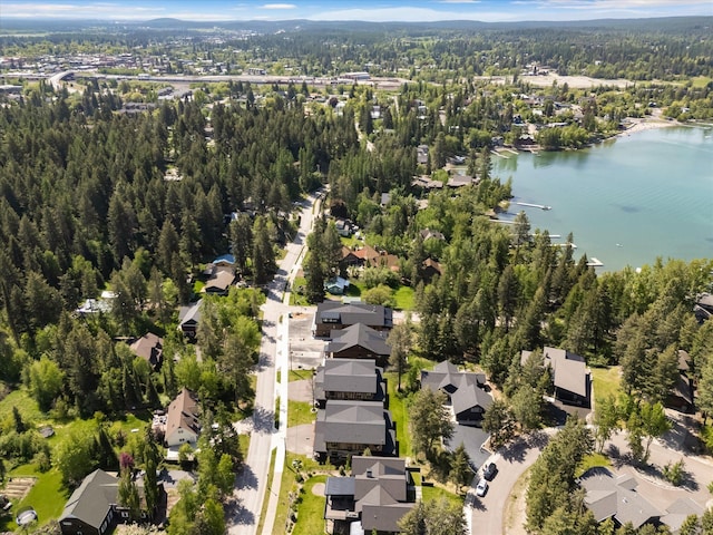 508 Dakota Ave, Whitefish, MT 59937 - aerial overview of property's location featuring a nearby body of water and nearby suburban area