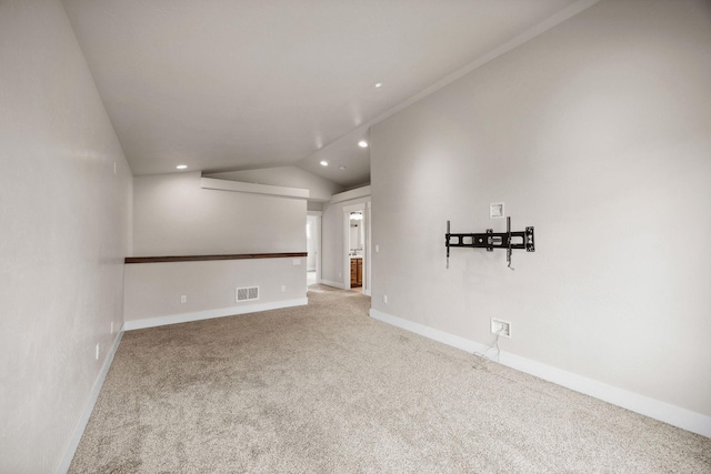 150 Swede Trl, Kalispell, MT 59901 - carpeted empty room with recessed lighting and lofted ceiling