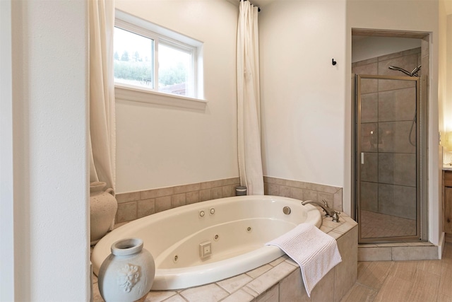15660 Sara Jo Ln, Frenchtown, MT 59834 - bathroom featuring a shower stall and a tub with jets