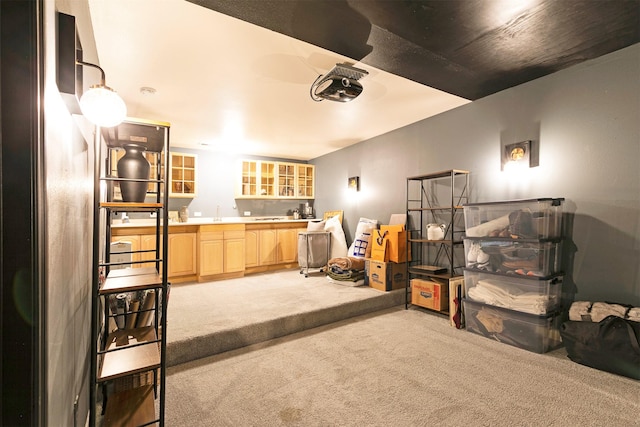 15660 Sara Jo Ln, Frenchtown, MT 59834 - carpeted home theater room featuring bar with sink