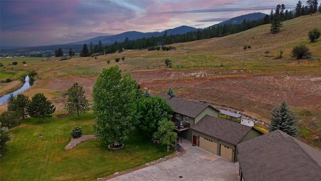 15660 Sara Jo Ln, Frenchtown, MT 59834 - aerial view of property and surrounding area featuring a mountainous background