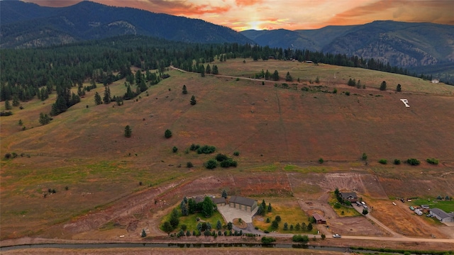 15660 Sara Jo Ln, Frenchtown, MT 59834 - aerial view of property and surrounding area featuring mountains