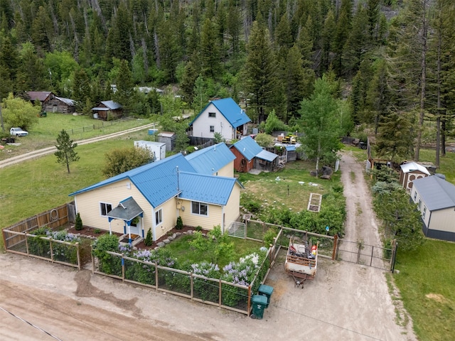3422 Rimini Rd, Helena, MT 59601 - view from above of property featuring a heavily wooded area