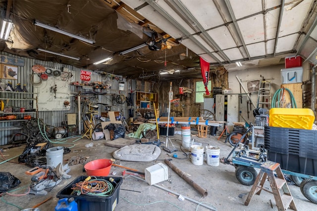 3422 Rimini Rd, Helena, MT 59601 - garage featuring a workshop area