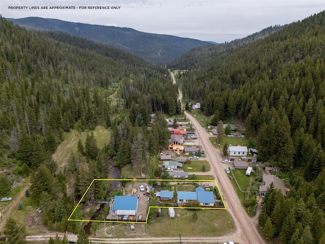 3422 Rimini Rd, Helena, MT 59601 - view of property location with a mountainous background and property boundaries highlighted