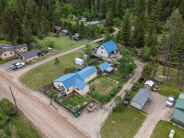 3422 Rimini Rd, Helena, MT 59601 - aerial view of property and surrounding area featuring a forest