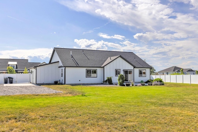 915 Stewart Loop, Bozeman, MT 59718 - rear view of house with board and batten siding and roof with shingles