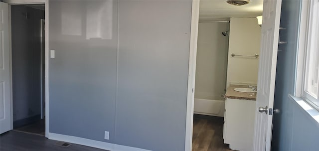 1805 Joslyn St Unit 25, Helena, MT 59601 - bathroom with vanity and wood finished floors