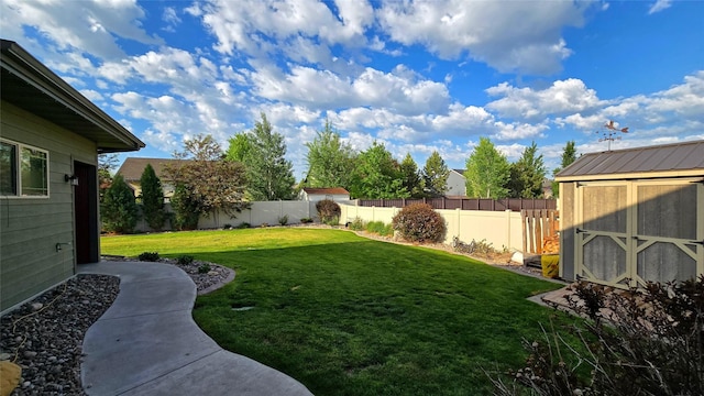 104 39th Ave NE, Great Falls, MT 59404 - fenced backyard featuring a storage shed