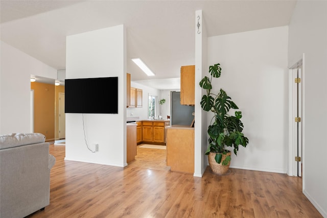 251 Grandview Way, Missoula, MT 59803 - living room featuring light wood-style floors and lofted ceiling