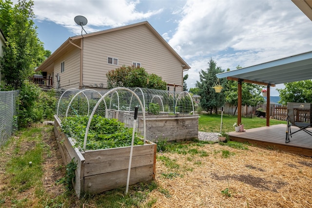 251 Grandview Way, Missoula, MT 59803 - fenced yard with a garden and a deck