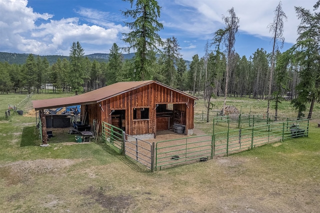 429 Pleasant Valley Rd, Marion, MT 59925 - stable featuring a view of trees