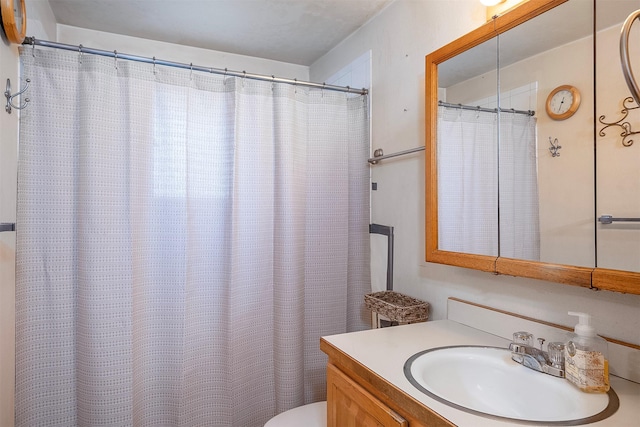 429 Pleasant Valley Rd, Marion, MT 59925 - bathroom with vanity and a shower with curtain