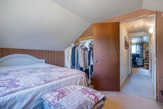 429 Pleasant Valley Rd, Marion, MT 59925 - bedroom with carpet and vaulted ceiling