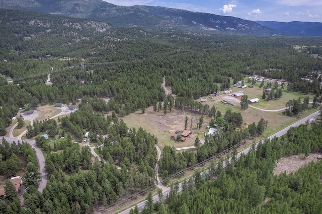 429 Pleasant Valley Rd, Marion, MT 59925 - aerial view of a forest and a mountain backdrop