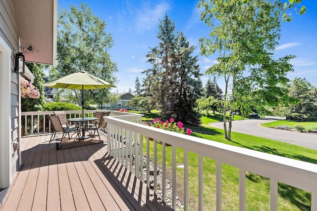 7 Eagle Bend Dr, Bigfork, MT 59911 - deck featuring outdoor dining area