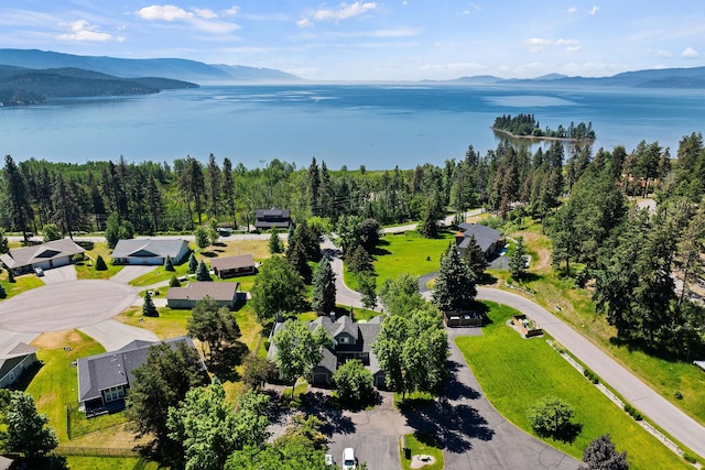 7 Eagle Bend Dr, Bigfork, MT 59911 - aerial view of a water and mountain view