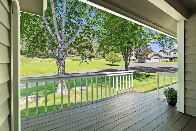 7 Eagle Bend Dr, Bigfork, MT 59911 - wooden deck with a lawn
