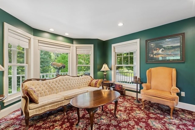 420 Little Creek Ln, Whitefish, MT 59937 - living area featuring healthy amount of natural light and recessed lighting