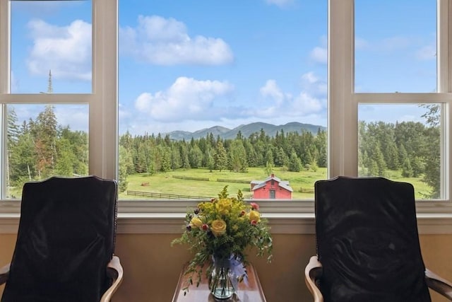 420 Little Creek Ln, Whitefish, MT 59937 - view of mountain backdrop with a heavily wooded area